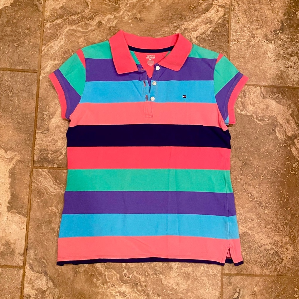 Tommy Hilfiger girls size XL (16) polo shirt